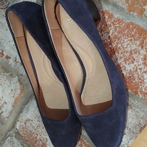 J. Jill blue suede heels size 9.5